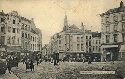 Ak Bruxelles Brüssel, La rue de la Violette