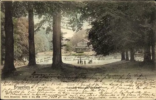 Ak Bruxelles Brüssel, Chalet Robinson au bois
