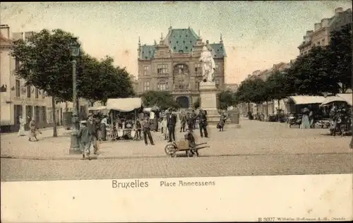 Ak Bruxelles Brüssel, Place Anneessens