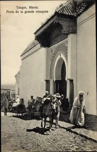 Ak Tanger Marokko, Porte de la grande mosquee
