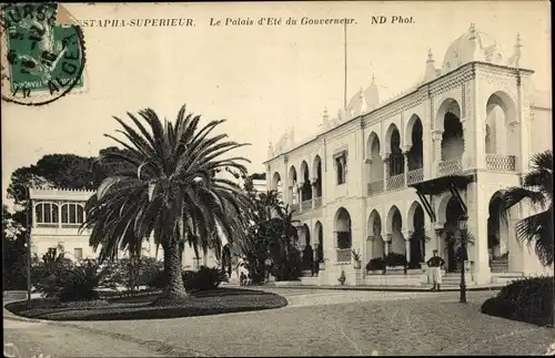 Ak Mustapha Algier Alger Algerien, Le Palais d'Ete du Gouverneur, Palme