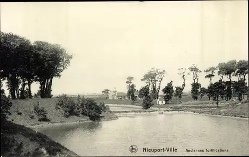 Ak Nieuport Nieuwpoort Westflandern, Anciennes fortifications