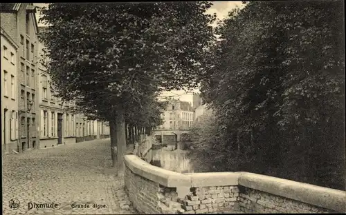 Ak Diksmuide Dixmude Westflandern, Grande digue