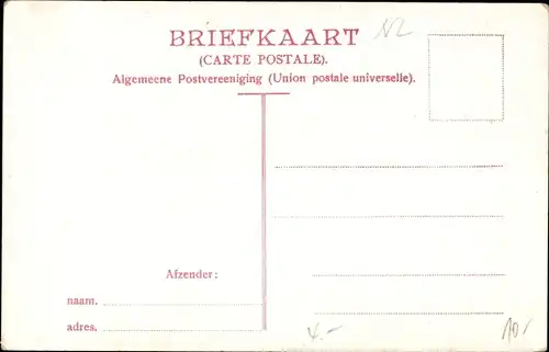 Ak Amsterdam Nordholland Niederlande, Standbeeld Joost v. d. Vondel