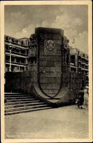 Ak Scheveningen Den Haag Südholland, Monument van Land-en Zeemacht