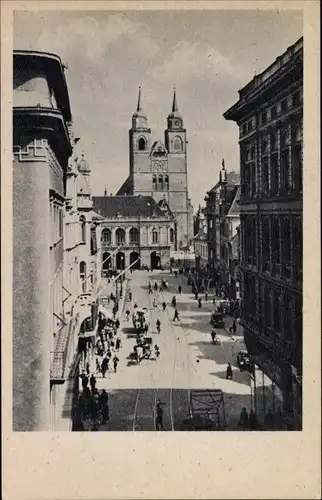 Ak Magdeburg an der Elbe, Alter Markt, Johanniskirche