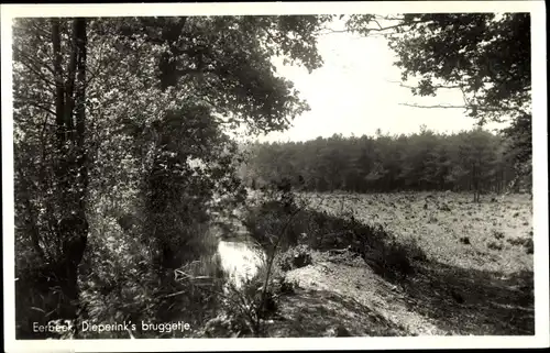 Ak Eerbeek Brummen Gelderland Niederlande, Dieperink's bruggetje