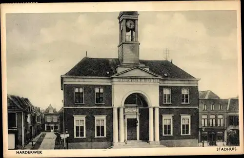 Ak Harderwijk Gelderland, Stadhuis