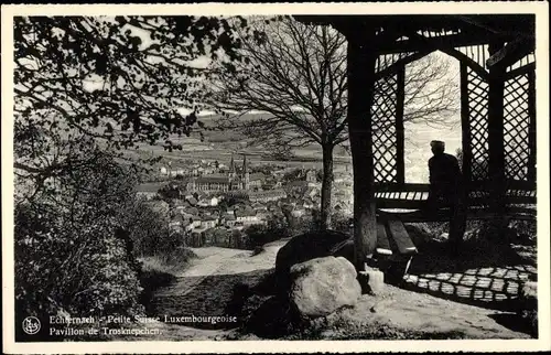 Ak Echternach Luxemburg, Pavillon de Trosknepchen