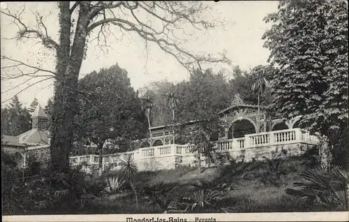 Ak Mondorf les Bains Bad Mondorf Luxemburg, Pergola