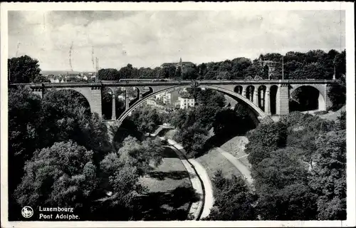 Ak Luxemburg Luxembourg, Pont Adolphe