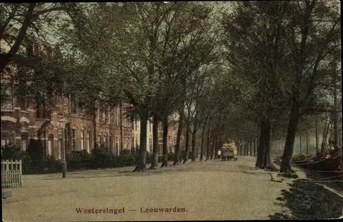 Ak Leeuwarden Friesland Niederlande, Westersingel