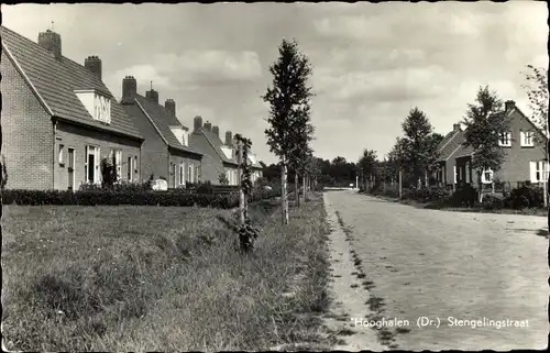 Ak Hooghalen Drenthe Niederlande, Stengelingstraat