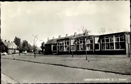 Ak Emmer Compascuum Emmen Drenthe Niederlande, O. L. School