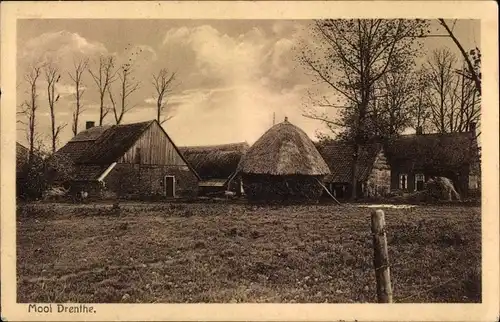 Ak Drouwen Drenthe Niederlande, Landschap, Bauernhaus