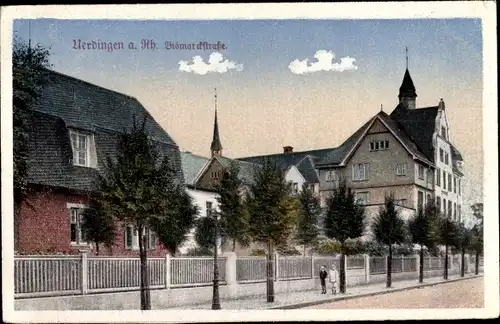 Ak Uerdingen Krefeld am Niederrhein, Bismarckstraße