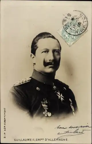 Ak Kaiser Wilhelm II, Guillaume II, Empr. D'Allemange