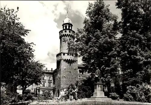 Ak Görlitz in der Lausitz, Reichenbacher Turm und Demiani-Denkmal