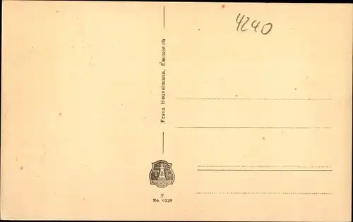 Ak Emmerich am Niederrhein, Evangelische Kirche, Außenansicht