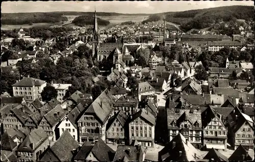 Ak Heidenheim an der Brenz Württemberg, Blick vom Schloss Heilenstein, Kirchturm