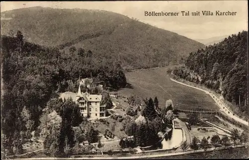 Ak Böllenborn Rheinland Pfalz, Böllenborner Tal mit Villa Karcher