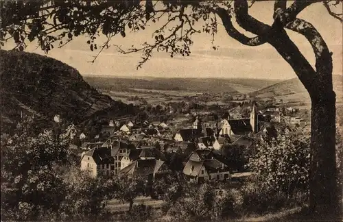 Ak Mosbach am Odenwald Baden, Panorama, Kirchturm