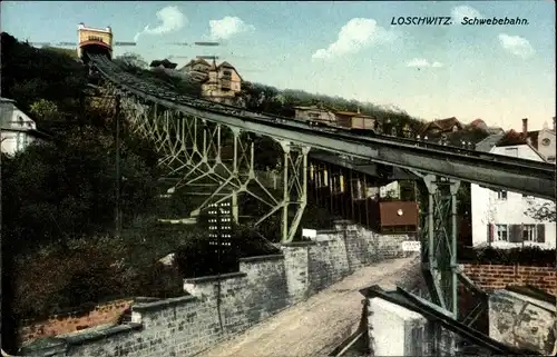 Ak Dresden Loschwitz, Schwebebahn