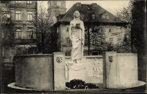 Ak Dresden Neustadt, Schiller Denkmal