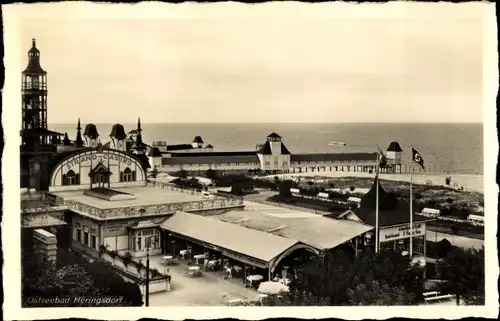 Ak Ostseebad Heringsdorf auf Usedom, Strand-Casino, Außenansicht