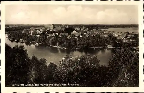 Ak Lychen in der Uckermark, das märkische Interlaken, Panorama