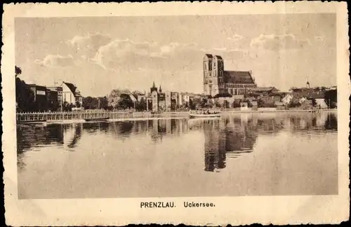 Ak Prenzlau in der Uckermark, Uckersee, Teilansicht