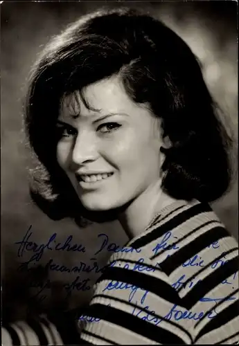 Foto Ak Schauspielerin Hannelore Kiesbauer, Portrait, Autogramm