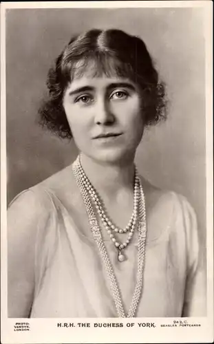 Ak Lady Elizabeth Bowes Lyon, The Duchess of York