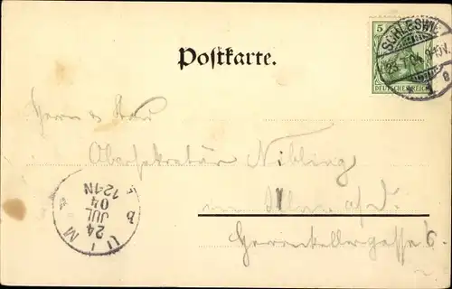 Ak Schleswig an der Schlei, An der Schlei, Boote