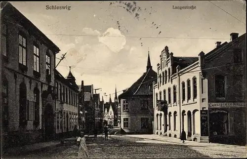 Ak Schleswig an der Schlei, Langestraße, Englischer Keller
