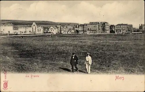 Ak Mers les Bains Somme, la Prairie