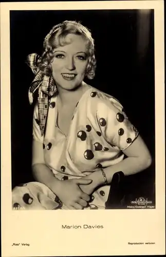 Ak Schauspielerin Marion Davies, Portrait, Ross 6238 1