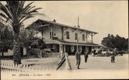 Ak Biskra Algerien, La Gare