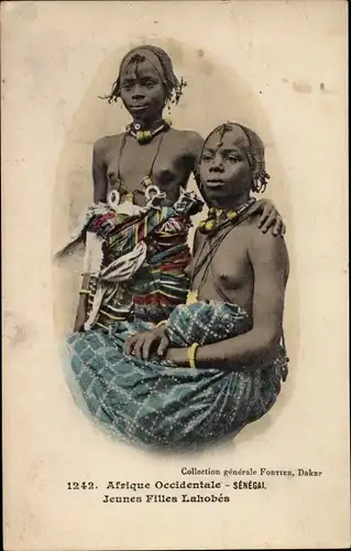 Ak Afrique Occidentale, Senegal, Jeunes Filles Lahobes