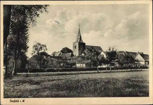 Ak Darfeld Rosendahl in Westfalen, Blick auf den Ort