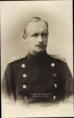 Ak Friedrich August III., König von Sachsen