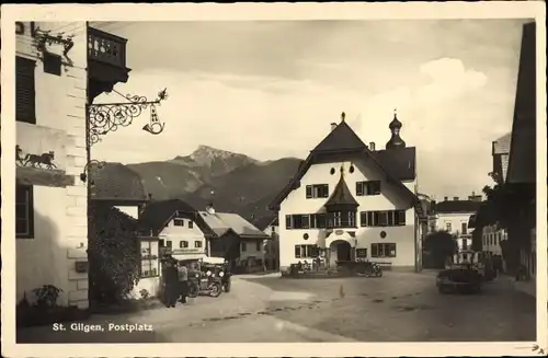 Ak Sankt Gilgen in Salzburg, Postplatz