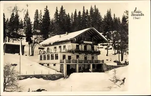 Ak Waidring in Tirol, Berggasthof Haus Steinplatte