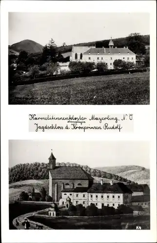Ak Mayerling Niederösterreich, Karmelitinnenkloster, ehem. Jagsschloss