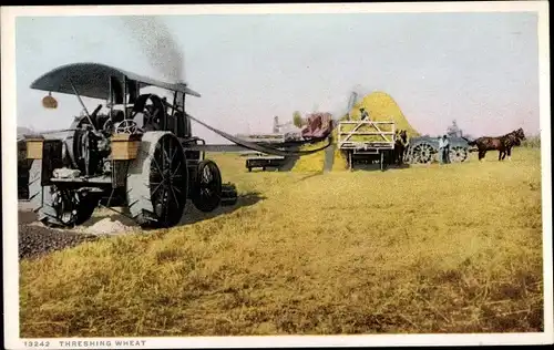 Ak Landwirtschaft, Traktor, Mähdrescher, Threshing Wheat