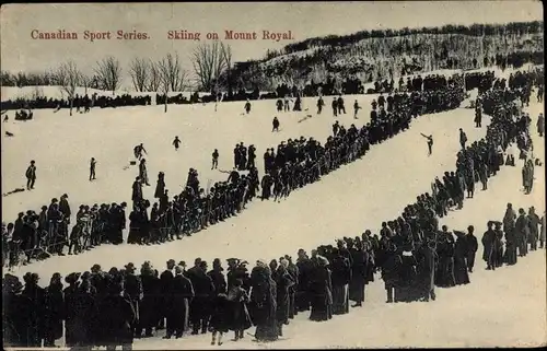 Ak Canadian Sport Series, Skiing on Mount Royal, Skifahrer