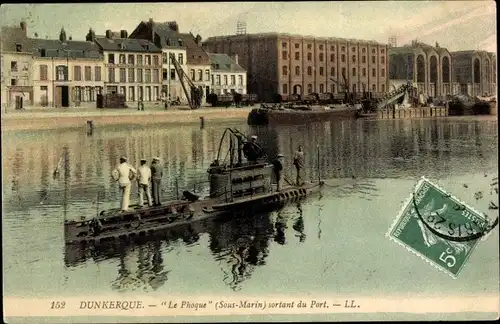 Ak Dunkerque Nord, Französisches U-Boot, Sous Marin, Le Phoque