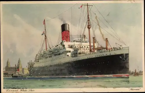 Ak Dampfer Antonia von der Cunard White Star Line