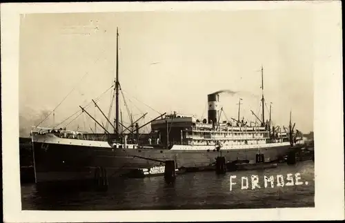 Foto Ak Dampfer Formose
