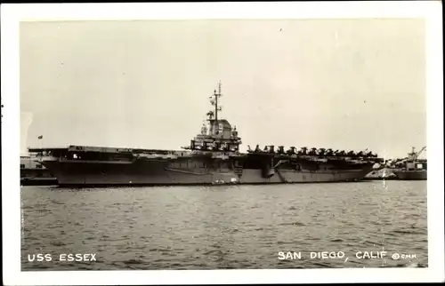 Ak Amerikanisches Kriegsschiff, USS Essex, San Diego